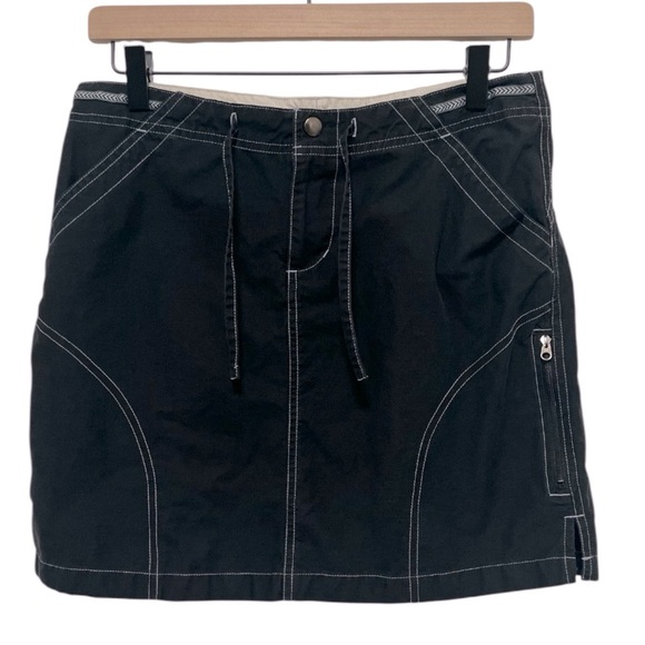 KUHL Black Zip Cargo Mini Skirt Size Small - Picture 1 of 9